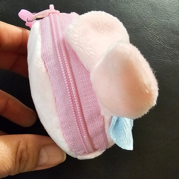 Sanrio My Melody Plush Purse Charm Keychain Coin Purse NWOT - Picture 2 of 8